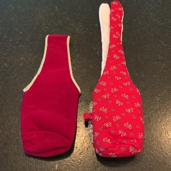 Wine bottle fabric gift bags - Picture 10 of 10